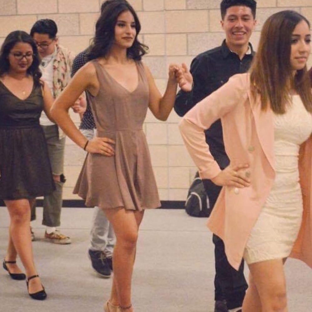Brown Short Dress Romper - Picture 8 of 8